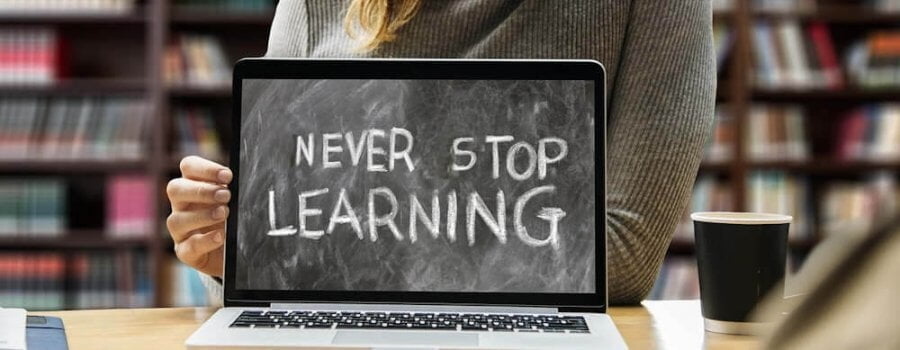 Never stop learning - blackboard